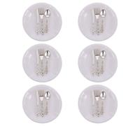 12Set Set Miniature Forchette E Cucchiai ABS Bianco Per Casa Mini