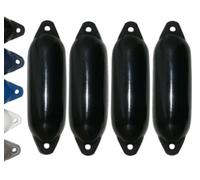 12skipper Set di 4 parabordi Majoni Fender Star 15 - nero
