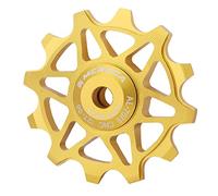 12T/14T puleggia del deragliatore Posteriore in Lega di Alluminio puleggia Guida in Ceramica puleggia Guida Bici per Bici da Strada, Mountain Bike, Oro 12T