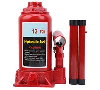 12T Cric Idraulico Auto a Bottiglia, Martinetti Idraulici Verticali, Bottle Jack per Auto Furgoni Roulotte Trattori, Sollevatore Idraulico per Auto Camion Caravan