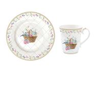 12tlg. Servizio da Caffè Spring Bloom Uova con Fiori Colorati EASY LIFE