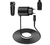 12V 0.4A Caricatore per Rasoio Braun Caricabatterie per Elettrico Serie 9/7/6/5/4/3/2/1 Tagliacapelli Cavo di Alimentatore Adattatore di Alimentazione per Epilatore Braun Silk-épil 9 7 5