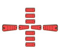 12V 10 OGGETTI 8LED ROSSO SEGNAPOSTO POSTERIORE LUCI POSTERIORI RIMORCHIO...