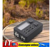 12V 100W LCD Display Mini Power Box with LED Lights for RVs SUVs Boats Cars IT