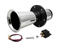 12V 110DB Tromba per auto, Altoparlante automatico Auto Car Truck Antico stile vintage Vecchio corno Sirena AHHOOOGAH (argento)