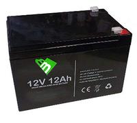 12V 12AH Batteria Ricaricabile al Piombo VRLA Faston F2 6.35mm per allarmi antifurti, sistemi di Sicurezza, Batterie di Ricambio per ups USV, Solar, Solarpanel
