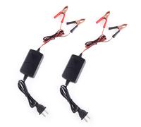 12V 1A Car Battery Charger Maintainer Fit For Motorcycle ATV Truck 2pc New