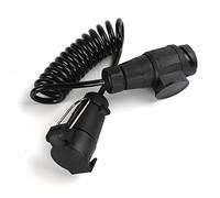 12V 24V - 1.2 M Cavo Prolunga Spirale Rimorchio 13 a 7 Poli con Spina 13 Poli e Presa 7 Poli per Caravan Camion RV
