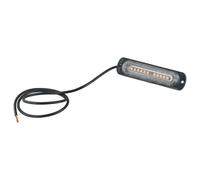 12V 24V 12 LED Ambra Griglia Flash Luce Barra Lampeggiante 16 Modi Camion Moto