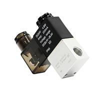 12V 24V 220V Pneumatic Electric Solenoid Valve 2 Position 2 Port Normally Closed Air Magnetic Valve 6mm 8mm Hose Barb Connection(2V025-08 cord,DC24V)