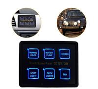 12V 24V 6 Gang LED Dello Schermo di Tocco Interruttore del Pannello di Controllo
