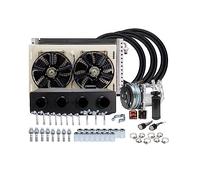 12V 24V A/C Aria Condizionata Evaporatore Radiatore Compressore Kit for Muscle Car Camion Van Trattore Scavatrice Camper AC parti Per camion, autobus(24V Cool and Heat)