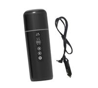 12V/24V Bollitore Auto Caldaia Caldaia Acqua Riscaldata per Tè Riscaldamento Acqua Bevanda Nero 7x22,5 cm