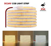 12V 24V COB Striscia LED 320LED/M Adesiva Impermeabile IP68 Luci per Natale Bar [EEK: A++]