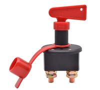 12V 24V DC Isolatore batteria auto Disconnect Cut Off Kill Switch Interruttore di alimentazione principale Rotary Key Switch 400A for Truck Boat 1Pcs Interruttore automatico (Size : Red Cap)