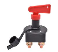 12V 24V DC Isolatore batteria for auto Disconnect Cut Off Kill Switch Interruttore di alimentazione principale Interruttore a chiave rotante 400A for camion barca(Black Cap)