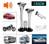 12V / 24V Kit Clacson Ad Aria Compressa Per Treno A Doppia Tromba Per Auto,