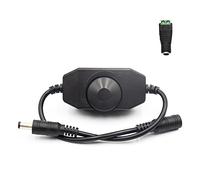 12V 24V Striscia LED Dimmer COB LED Controller Switch Controller regolabile per bianco caldo/bianco freddo/UV singolo colore dimmerabile SMD 5050 2835 Striscia LED COB con cavo di collegamento a 2 pin