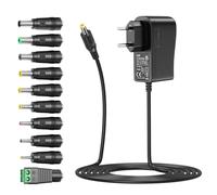 12V 2A Alimentatore, Zolt Trasformatore Adattatore di Alimentazione CA CC Universale con 9 Spine DC per Elettronica, 24W Max.