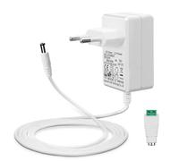 12V 2A Alimentazione Elettrica per Strisce LED, Trasformatore AC 200-240V a DC 12V Adattatore Convertitore Driver 24W con Cavo da 5ft/1,5m, Spina EU, Jack 5,5 x 2,1mm, GS TUV CE Approvato