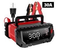 12V/30A 24V/16A Caricabatteria per auto intelligente 6V/10A per la riparazione della batteria del motociclo Auto batterie al piombo AGM GEL al litio LiFePo4