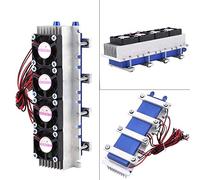 12V 4-Chip TEC1-12706 Kit di di Raffreddamento con Modulo Termoelettrico Modulo Semiconduttore ad Aria Radiatore Conduzione Fredda