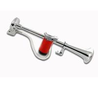 12V 42 CM GRANDE TROMBA CROMATA + CLACSON COMPRESSORE ARIA FORD MERCEDES RENAULT