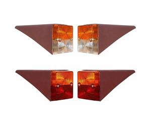 12V 4Pcs Lato Indicatore Faro Posteriore Metallo Corpo Ihc Mc Cormick