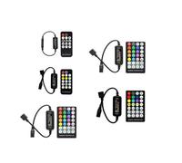 12V 4Pin RGB 24V 5Pin LED Controller 14Key 5V 28Key Remote Control for Monochrome CCT RGB RGBW RGBCCT LED Light Strip LED Dimmer(28Key RGBW Controler)