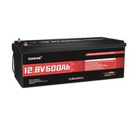 12V 600Ah Batteria al Litio LiFePO4 - BMS 200A Integrato, 7200Wh 15.000+ Cicli Profondi - Protezione Bassa Temperatura - Per Sistema Solare, Camper & Applicazioni Off-Grid