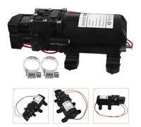 12V 70W Diaframma automatico Mini Acqua di lavaggio per auto elettriche (Nero)
