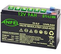 12V 9Ah Lead Acid Batteria, 9 A, Tipo Ermetica al Piombo con Attacco Faston 6.3