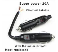 12V Alimentazione Connettore per Auto E Vans Incluso Rosso Indicatore Sicurezza