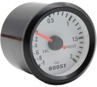 12V Auto 2" 52Mm Universale LED Blu Leggero Manometro Pressione Turbo Boost Bar