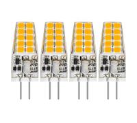 12v Bi Pin Sockelbirne - G4 Bi Pin Glühbirne, 4 Stück Nicht Dimmbare B Pins Sockelleuchte Tageslicht, 40 W alogena | Ersatz Tageslicht Bii Pins Sockellampe, 360 Grad Abstrahlwinkel, Punktlicht