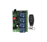 (12V Blu) Telecomando universale wireless Dc 12v 24v 4ch 10a Modulo ricevitore relÃ¨ Interruttore RF Telecomando