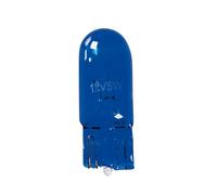 12V Blue Dyed Glass, Lampada zoccolo vetro (W5W) 5W W2,1x9,5d 2 pz Scatola tinto