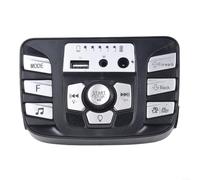 12V Console di controllo per veicoli per bambini con musica e display | Costruzione in plastica, dimensioni 11 x 7 cm, riproduzione di musica e storia, display di alimentazione
