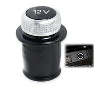 12V Coperchio per Presa Accendisigari Tappo di Copertura Universale per Accendisigari Coperchio per Presa Accendisigari per Auto Cromato 12V 4H0919311 8W0919311 di Ricambio per A3 A4 A6 A7 A8 Nero