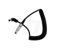 12V DC Barrel a 0B FGG 2 Pin cavo di alimentazione a spirale per Teradek Bond, Preston, Monitor, Z Cam E2 S6 Camera