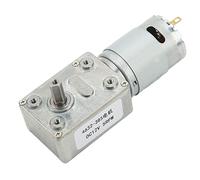 12V DC Geared Motor 5RPM | Auto - Locking Helical Gear Motor for Window Opener/Door Opener/Small Winch | High Exactness Speed Reduction Motor with Aluminum Brass Construction
