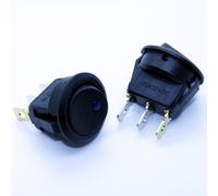 12V Dc Interruttore LED Rotondo On Off Illuminato Mini Montaggio Levetta Auto