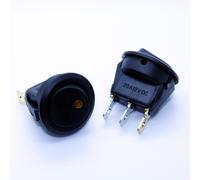12V Dc Interruttore LED Rotondo On Off Illuminato Mini Montaggio Levetta Auto