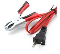 12V DC V-Type Generatore Cavo di Ricarica 1.2m con per Alligatore Clip per Porto per Predator 62523 EF2000ISV2 per campione per powermate Generatori