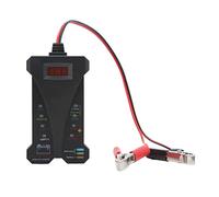 12V Digital Battery Capacity Tester Single Interface Battery Load Scanner Tool with 4 20V DC Voltage Testing Three Character Lighted Display and Reverse Hookup for Automobile