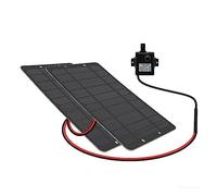 12V Filtrato Piccola Pompa Fontana di Acqua Solare Serbatoio di Pesce di Aspirazione Senza Spazzola All'aperto Pompa Sommersa Circolazione di Raffreddamento Acquario,Ecologico(8.4v 4 Battery 10w)