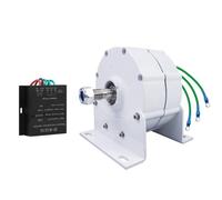 12v,Generatore a magneti permanenti Senza Ingranaggi da 12000W 600 Giri/min 3 Fasi, generatore Eolico per Turbine Fai-da-Te con Controller, Motore alternatore brushless