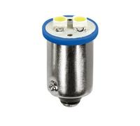 12V Hyper-Led 6 - 2 SMD x 3 chips - BA9s - 2 pz - D/Blister - Blu