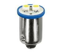 12V Hyper-Led 6 2 SMD x 3 chips BA9s 2 pz D/Blister Blu nan Auto Lampadine