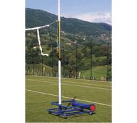 (12V) IMPIANTO 2 PALI VOLLEY TRASP. SU RUOTE CON BASAMENTO POLIVALENTE GRANDE